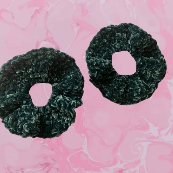 Kaylee Crochet Accessories - Velvet Crochet hair band schrunchie